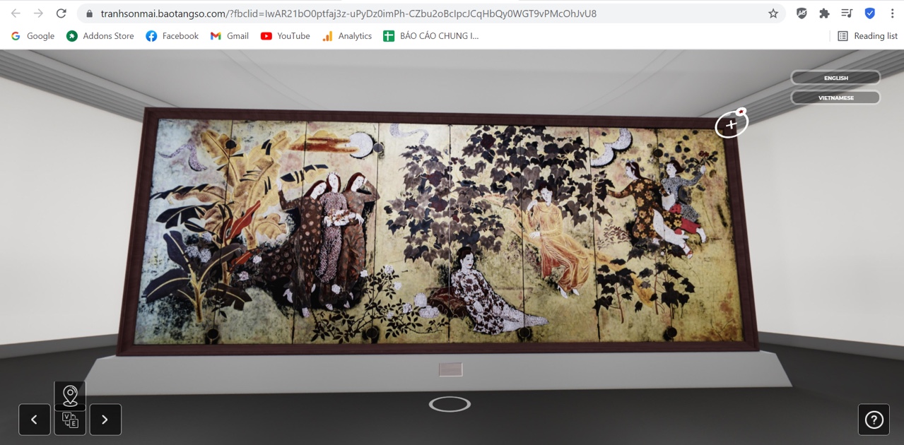 Bức tranh Bình phong của danh họa Nguyễn Gia Trí - tác phẩm được công nhận là Bảo vật Quốc gia